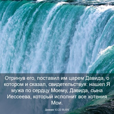 Picture 03 - Деяния 13:22 RUSV - Отринув его, поставил им - Bible Verse Picture