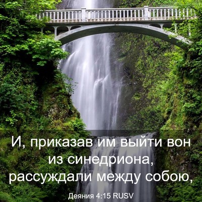 Picture 03 - Деяния 4:15 RUSV - И, приказав им выйти вон из - Bible Verse Picture