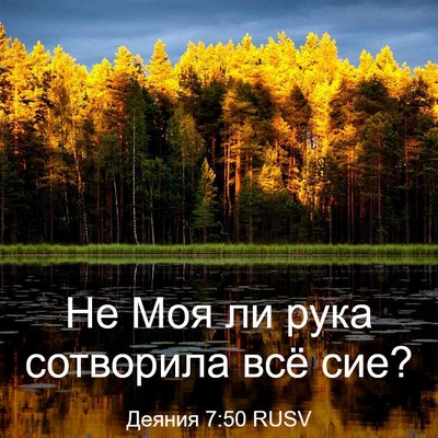 Picture 03 - Деяния 7:50 RUSV - Не Моя ли рука сотворила - Bible Verse Picture