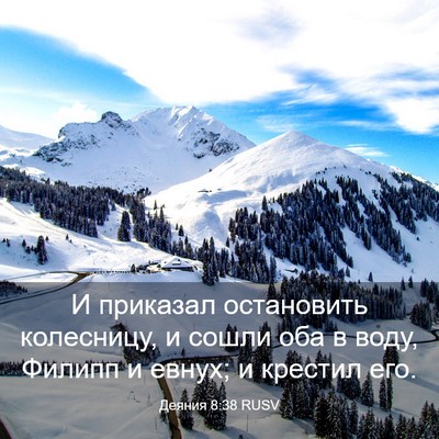 Picture 03 - Деяния 8:38 RUSV - И приказал остановить - Bible Verse Picture