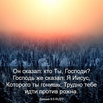 Picture 03 - Деяния 9:5 RUSV - Он сказал: кто Ты, Господи? - Bible Verse Picture