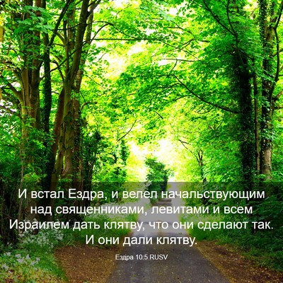 Picture 03 - Ездра 10:5 RUSV - И встал Ездра, и велел - Bible Verse Picture