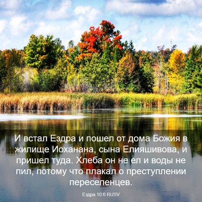 Picture 03 - Ездра 10:6 RUSV - И встал Ездра и пошел от - Bible Verse Picture