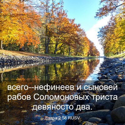 Picture 03 - Ездра 2:58 RUSV - всего--нефинеев и сыновей - Bible Verse Picture