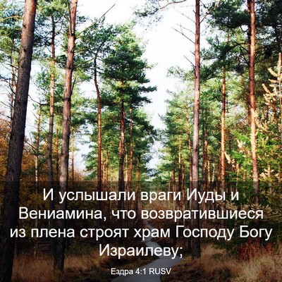 Picture 03 - Ездра 4:1 RUSV - И услышали враги Иуды и - Bible Verse Picture