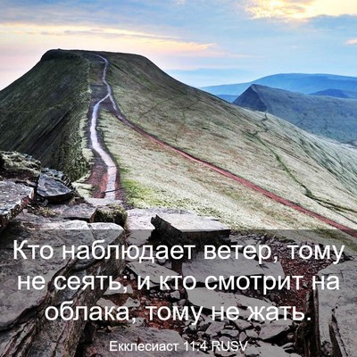 Picture 03 - Екклесиаст 11:4 RUSV - Кто наблюдает ветер, тому - Bible Verse Picture