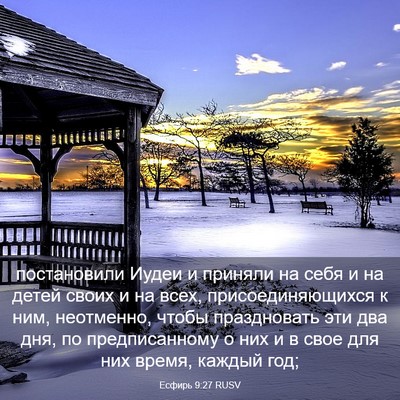 Picture 03 - Есфирь 9:27 RUSV - постановили Иудеи и - Bible Verse Picture