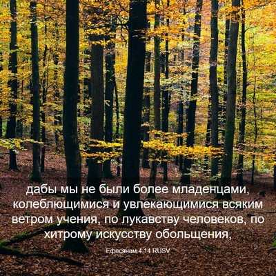 Picture 03 - Ефесянам 4:14 RUSV - дабы мы не были более - Bible Verse Picture