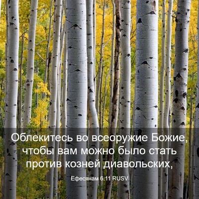 Picture 03 - Ефесянам 6:11 RUSV - Облекитесь во всеоружие - Bible Verse Picture