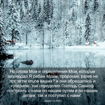 Picture 03 - Захария 1:6 RUSV - Но слова Мои и определения - Bible Verse Picture