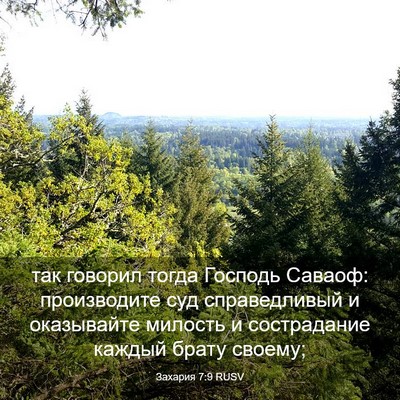 Picture 03 - Захария 7:9 RUSV - так говорил тогда Господь - Bible Verse Picture