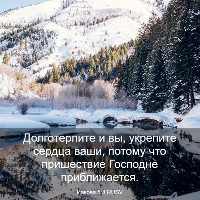 Picture 03 - Иакова 5:8 RUSV - Долготерпите и вы, - Bible Verse Picture