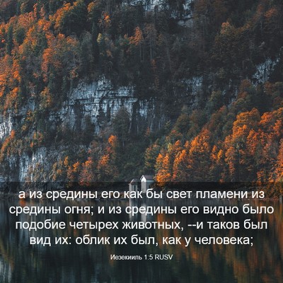 Picture 03 - Иезекииль 1:5 RUSV - а из средины его как бы - Bible Verse Picture