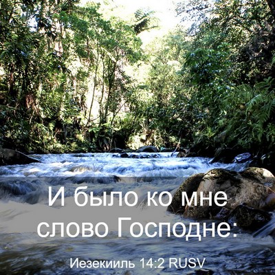 Picture 03 - Иезекииль 14:2 RUSV - И было ко мне слово - Bible Verse Picture