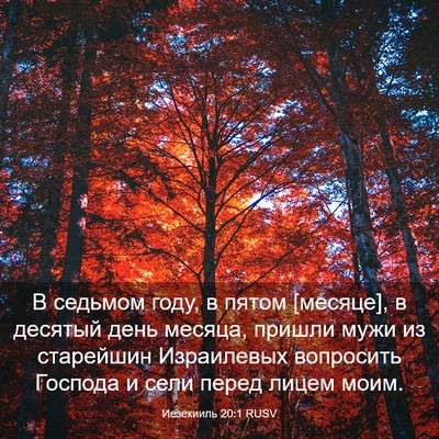 Picture 03 - Иезекииль 20:1 RUSV - В седьмом году, в пятом - Bible Verse Picture