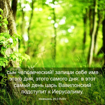 Picture 03 - Иезекииль 24:2 RUSV - сын человеческий! запиши - Bible Verse Picture