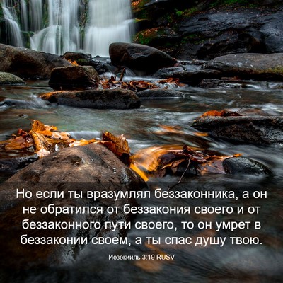 Picture 03 - Иезекииль 3:19 RUSV - Но если ты вразумлял - Bible Verse Picture
