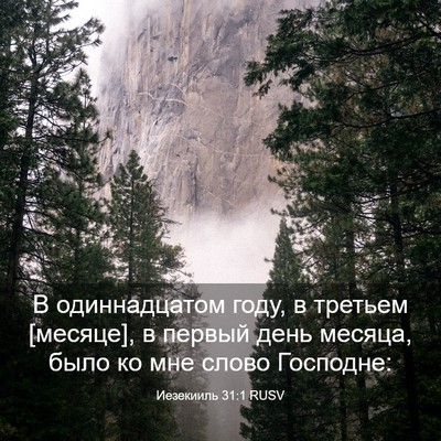 Picture 03 - Иезекииль 31:1 RUSV - В одиннадцатом году, в - Bible Verse Picture