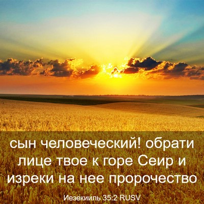 Picture 03 - Иезекииль 35:2 RUSV - сын человеческий! обрати - Bible Verse Picture