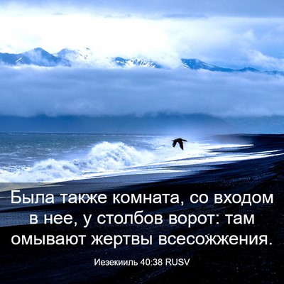 Picture 03 - Иезекииль 40:38 RUSV - Была также комната, со - Bible Verse Picture