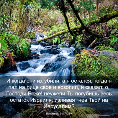 Picture 03 - Иезекииль 9:8 RUSV - И когда они их убили, а я - Bible Verse Picture