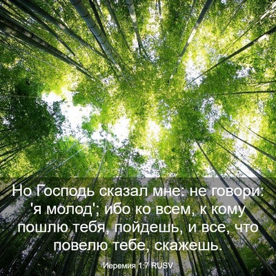 Picture 03 - Иеремия 1:7 RUSV - Но Господь сказал мне: не - Bible Verse Picture