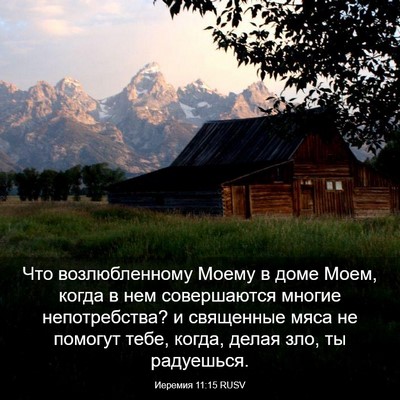 Picture 03 - Иеремия 11:15 RUSV - Что возлюбленному Моему в - Bible Verse Picture