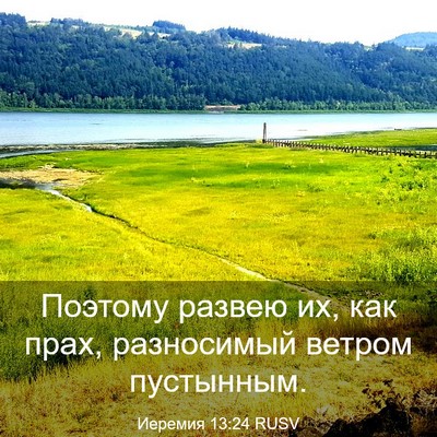 Picture 03 - Иеремия 13:24 RUSV - Поэтому развею их, как - Bible Verse Picture