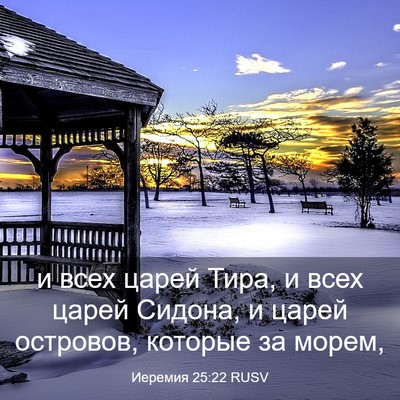 Picture 03 - Иеремия 25:22 RUSV - и всех царей Тира, и всех - Bible Verse Picture