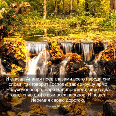 Picture 03 - Иеремия 28:11 RUSV - И сказал Анания пред - Bible Verse Picture