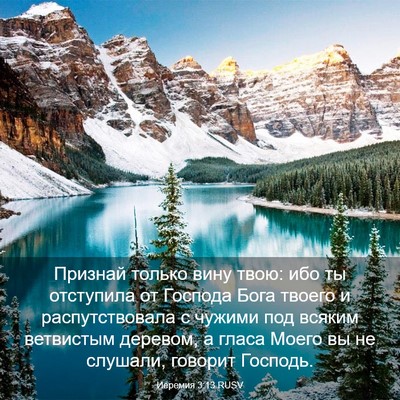 Picture 03 - Иеремия 3:13 RUSV - Признай только вину твою: - Bible Verse Picture