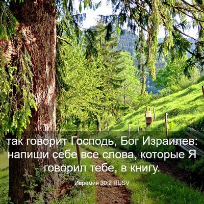 Picture 03 - Иеремия 30:2 RUSV - так говорит Господь, Бог - Bible Verse Picture