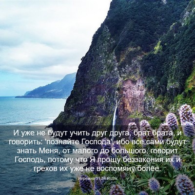 Picture 03 - Иеремия 31:34 RUSV - И уже не будут учить друг - Bible Verse Picture