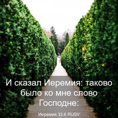 Picture 03 - Иеремия 32:6 RUSV - И сказал Иеремия: таково - Bible Verse Picture