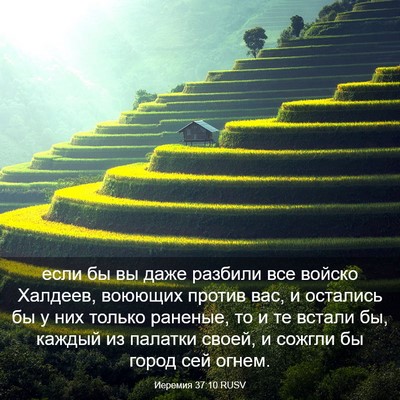Picture 03 - Иеремия 37:10 RUSV - если бы вы даже разбили все - Bible Verse Picture