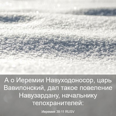 Picture 03 - Иеремия 39:11 RUSV - А о Иеремии Навуходоносор, - Bible Verse Picture