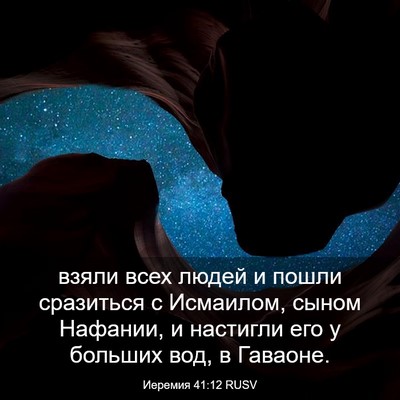 Picture 03 - Иеремия 41:12 RUSV - взяли всех людей и пошли - Bible Verse Picture