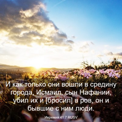 Picture 03 - Иеремия 41:7 RUSV - И как только они вошли в - Bible Verse Picture