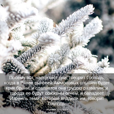 Picture 03 - Иеремия 49:2 RUSV - Посему вот, наступают дни, - Bible Verse Picture