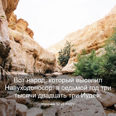 Picture 03 - Иеремия 52:28 RUSV - Вот народ, который выселил - Bible Verse Picture