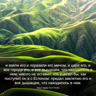 Picture 03 - Иисус Навин 10:37 RUSV - и взяли его и поразили его - Bible Verse Picture