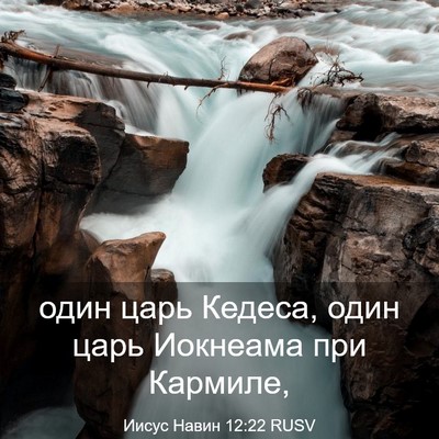 Picture 03 - Иисус Навин 12:22 RUSV - один царь Кедеса, один царь - Bible Verse Picture