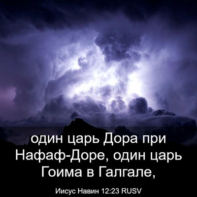Picture 03 - Иисус Навин 12:23 RUSV - один царь Дора при - Bible Verse Picture