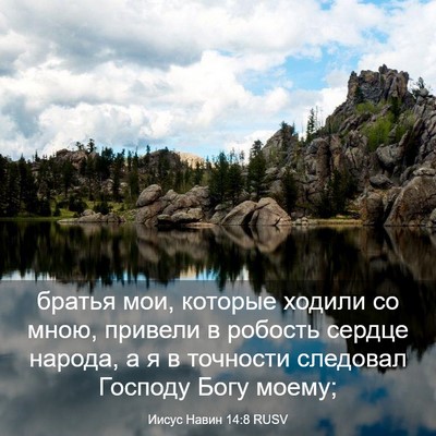 Picture 03 - Иисус Навин 14:8 RUSV - братья мои, которые ходили - Bible Verse Picture