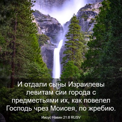 Picture 03 - Иисус Навин 21:8 RUSV - И отдали сыны Израилевы - Bible Verse Picture
