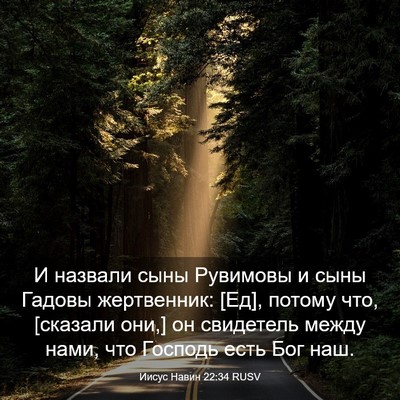 Picture 03 - Иисус Навин 22:34 RUSV - И назвали сыны Рувимовы и - Bible Verse Picture