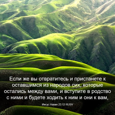 Picture 03 - Иисус Навин 23:12 RUSV - Если же вы отвратитесь и - Bible Verse Picture