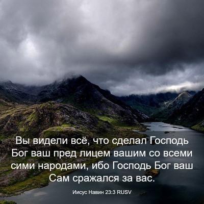 Picture 03 - Иисус Навин 23:3 RUSV - Вы видели всё, что сделал - Bible Verse Picture
