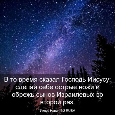 Picture 03 - Иисус Навин 5:2 RUSV - В то время сказал Господь - Bible Verse Picture