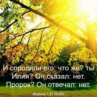 Picture 03 - Иоанна 1:21 RUSV - И спросили его: что же? ты - Bible Verse Picture